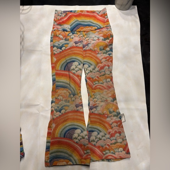 Aspen Marie Stitchery Other - Small Shop Handmade Colorful Rainbow Patterned Kids Flair Bottoms